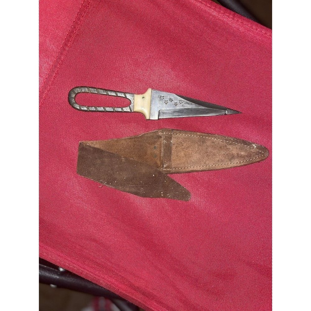 Ww1 WW2 War Trench  Knife Dagger Handmade Stars One Of A Kind Navy Army Vintage